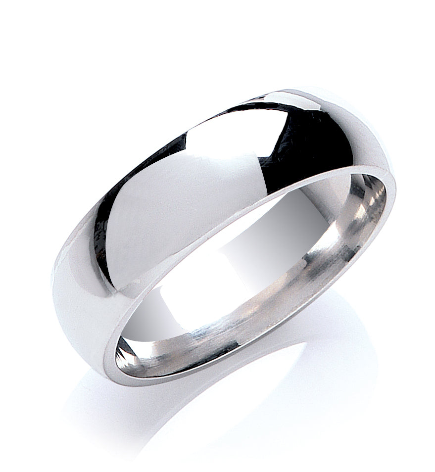 7mm Classic 9ct Traditional Court Shaped Wedding Band
