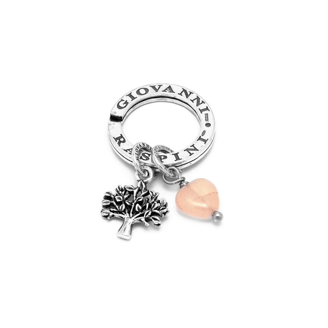 Giovanni Raspini Silver Tree of Life Newborn Baby Girl Key Ring - Robert Anthony Jewellers, Edinburgh