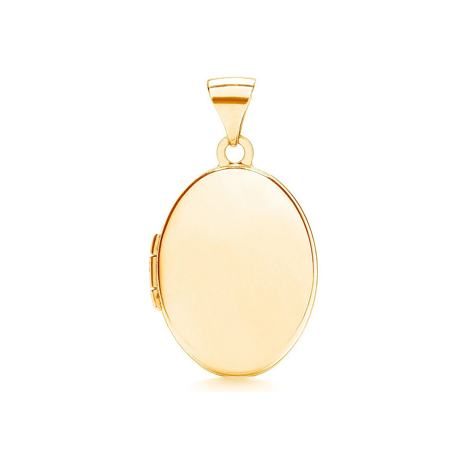 9ct Yellow Gold Oval Plain Locket (1.1g) - Robert Anthony Jewellers, Edinburgh