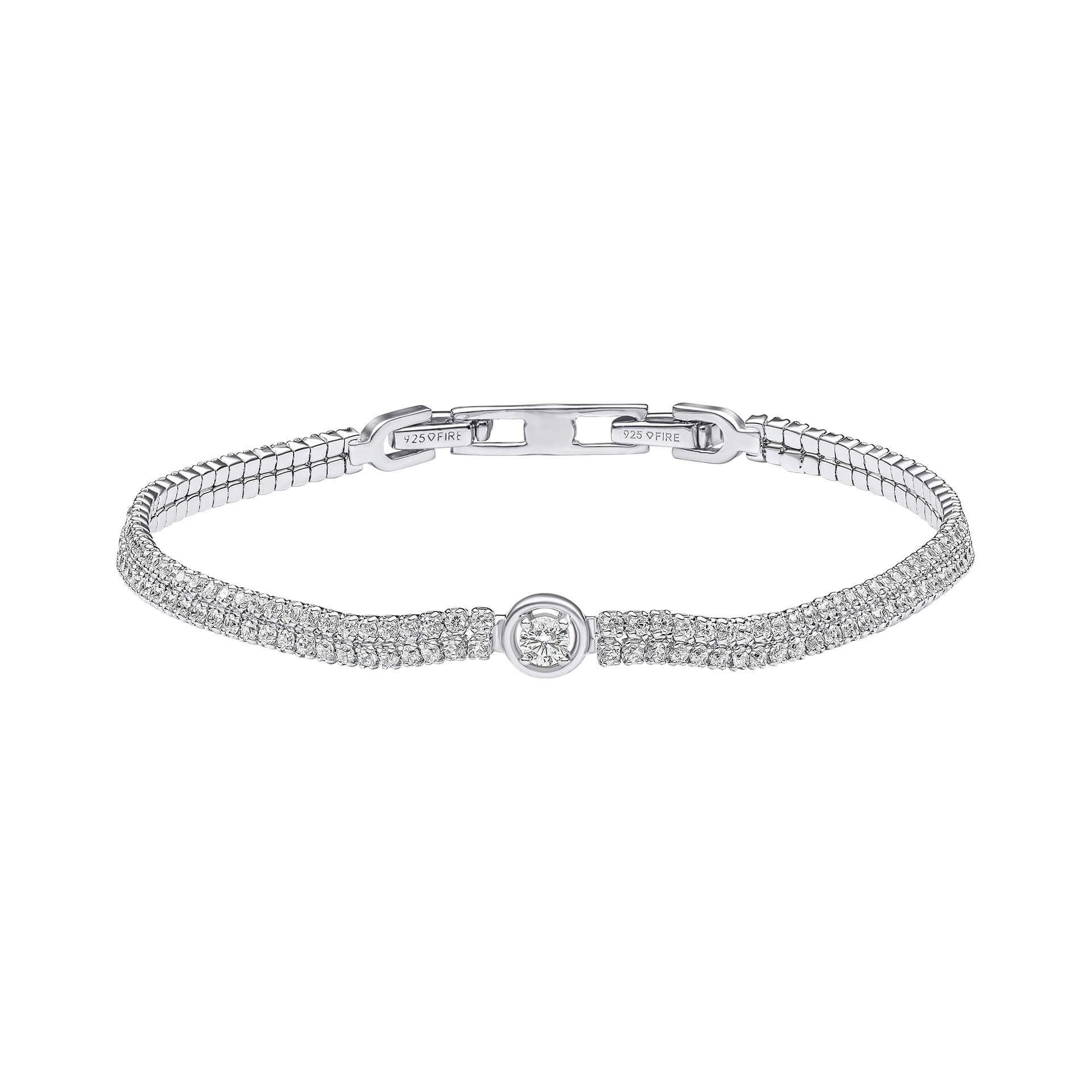 Two row deals tennis bracelet