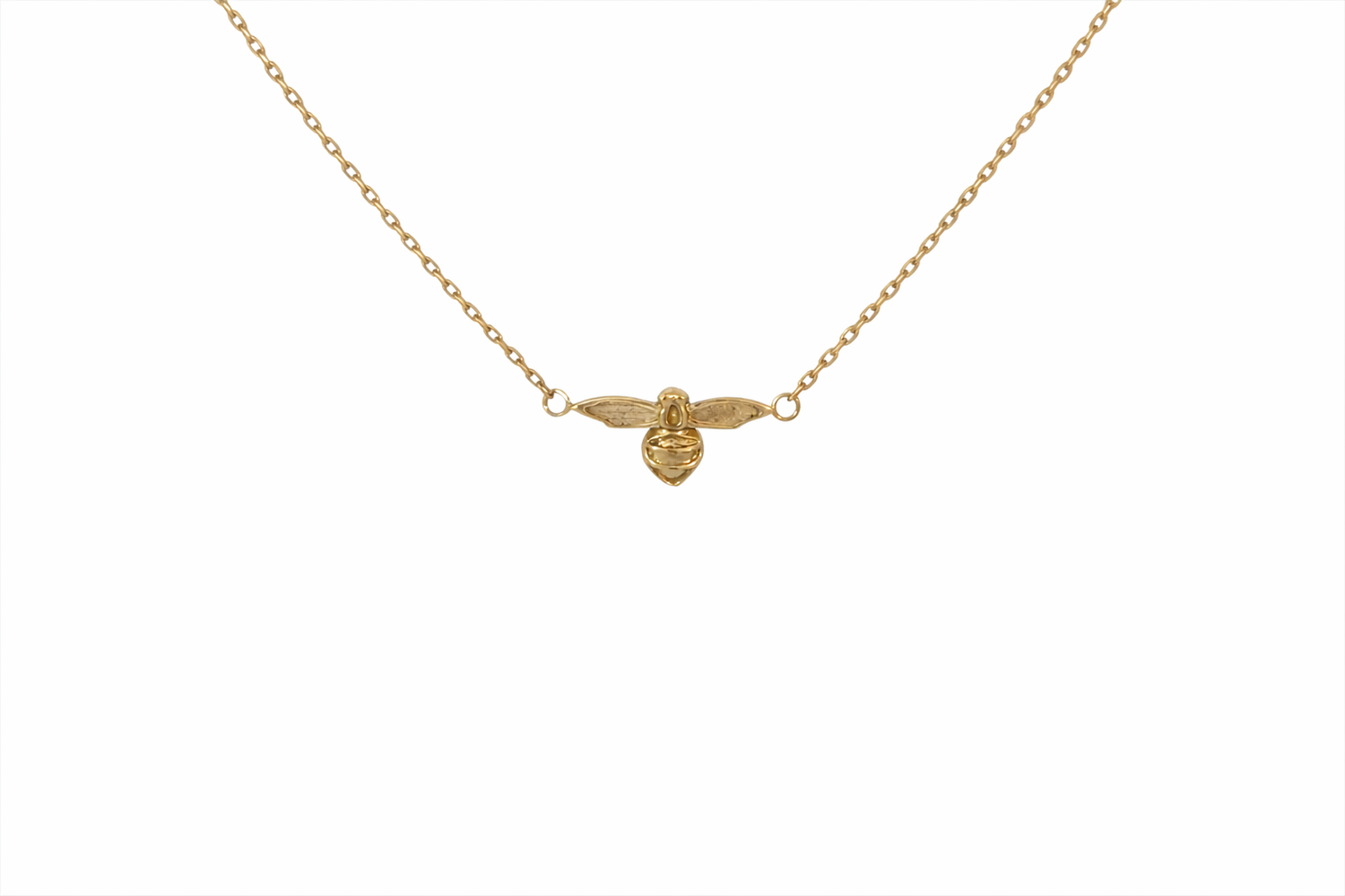 9ct Yellow Gold Bee Necklace