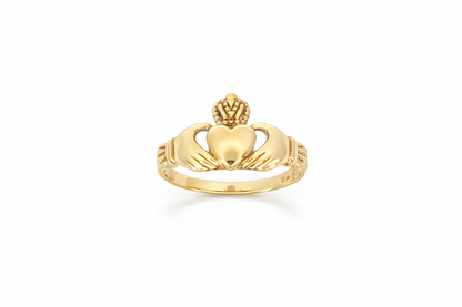 9ct Yellow Gold Claddagh Band Ring