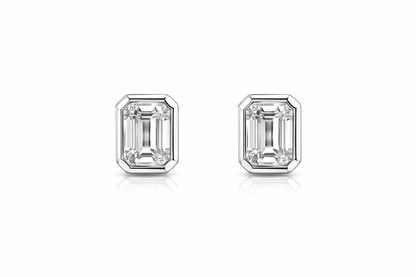 18ct White Gold Lab-Grown Diamond Stud Earrings