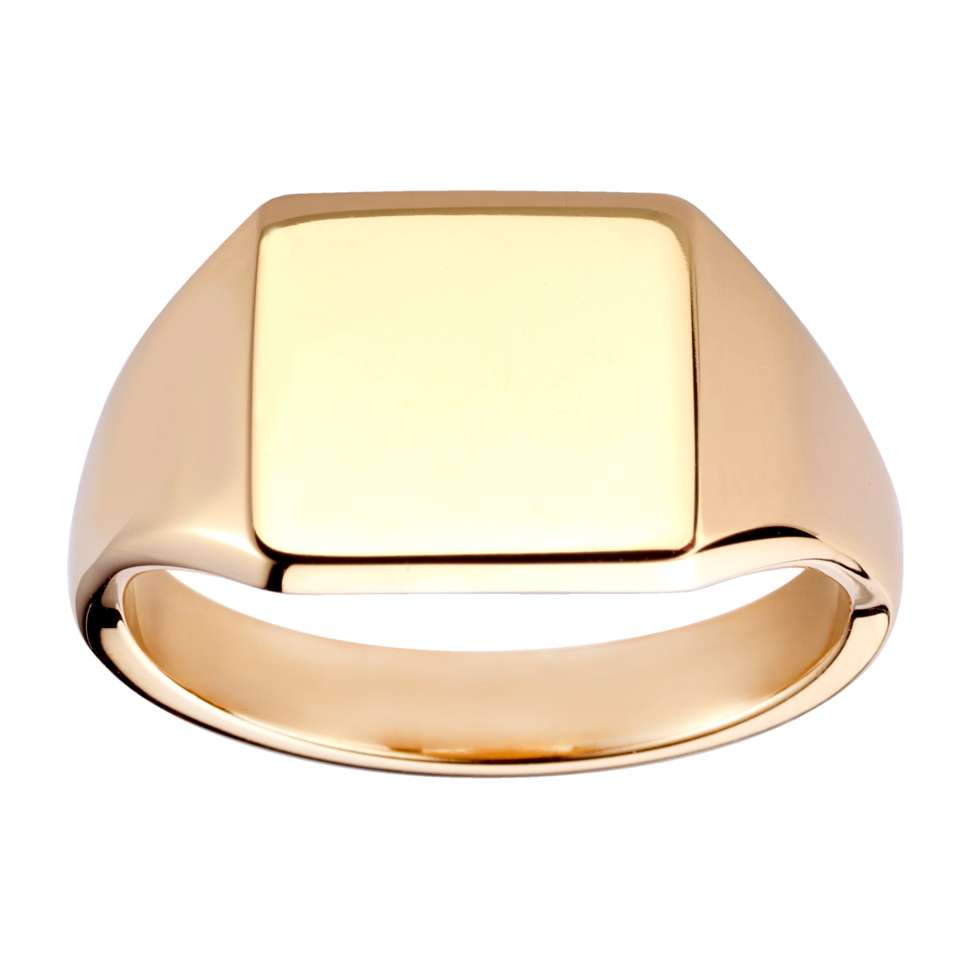 Square Gold Signet Ring - Robert Anthony Jewellers, Edinburgh