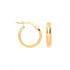 9ct Yellow Gold Hoop Earrings (14mm) - Robert Anthony Jewellers, Edinburgh