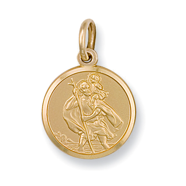 9ct Yellow Gold St Christopher Pendant (3.1g) - Robert Anthony Jewellers, Edinburgh