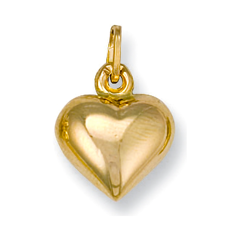 9ct Yellow Gold Heart Pendant (1.1g) - Robert Anthony Jewellers, Edinburgh