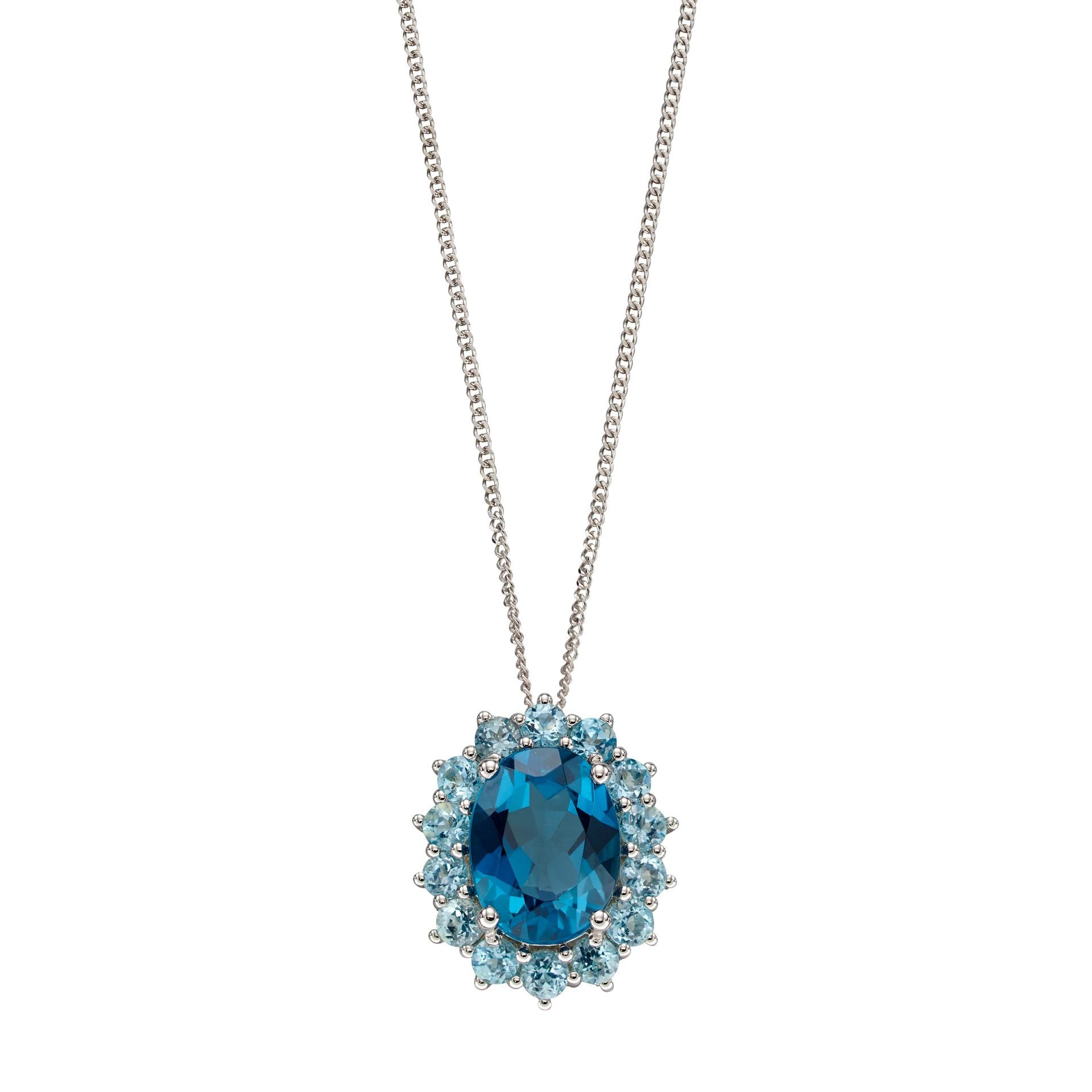 Sky blue topaz on sale pendant