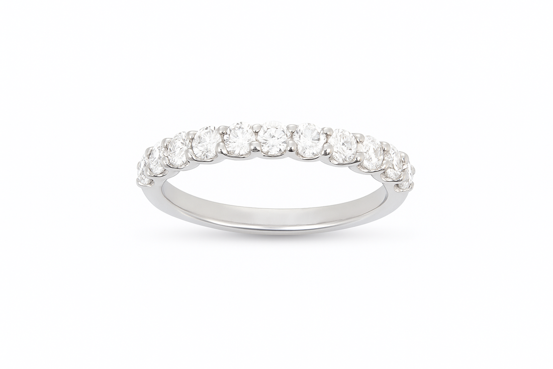 18ct White Gold Lab Diamond Eternity Ring
