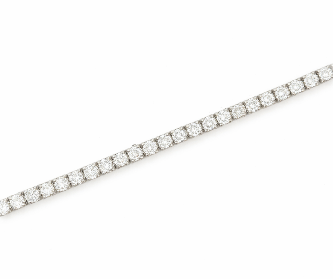 Platinum Diamond Line Bracelet