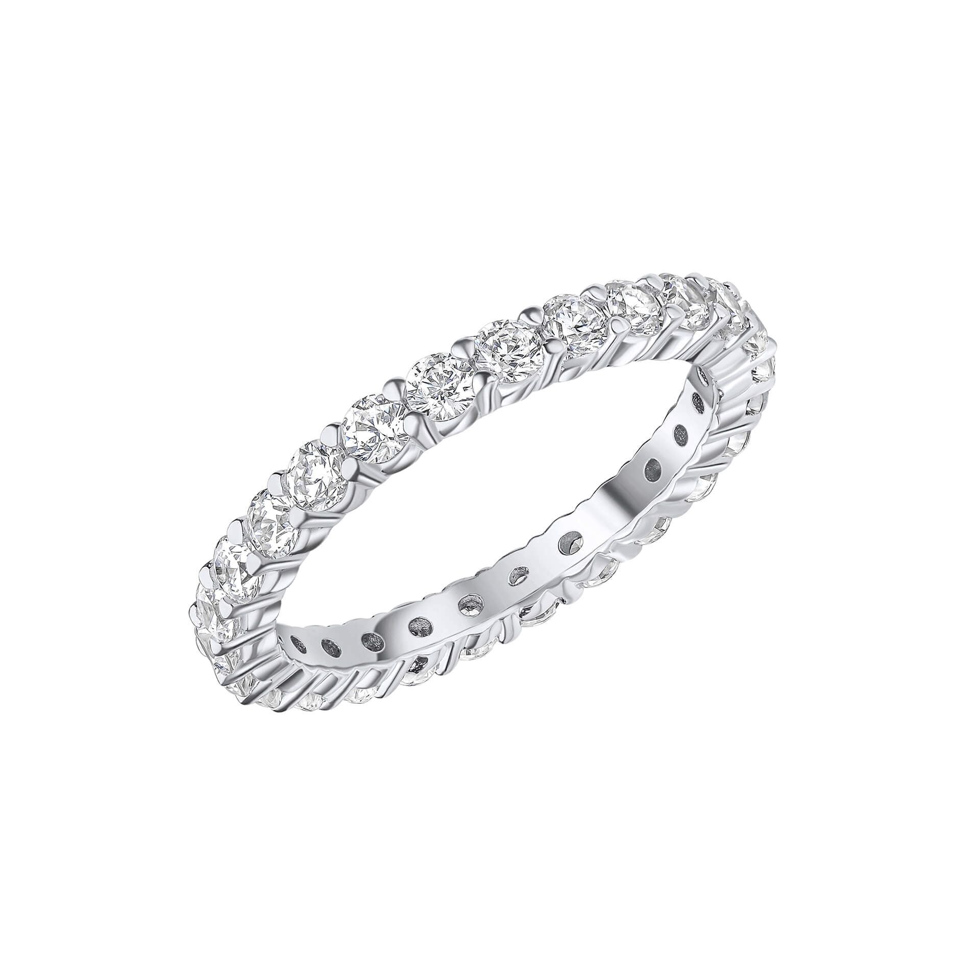 Silver and Zirconia Full Eternity Ring