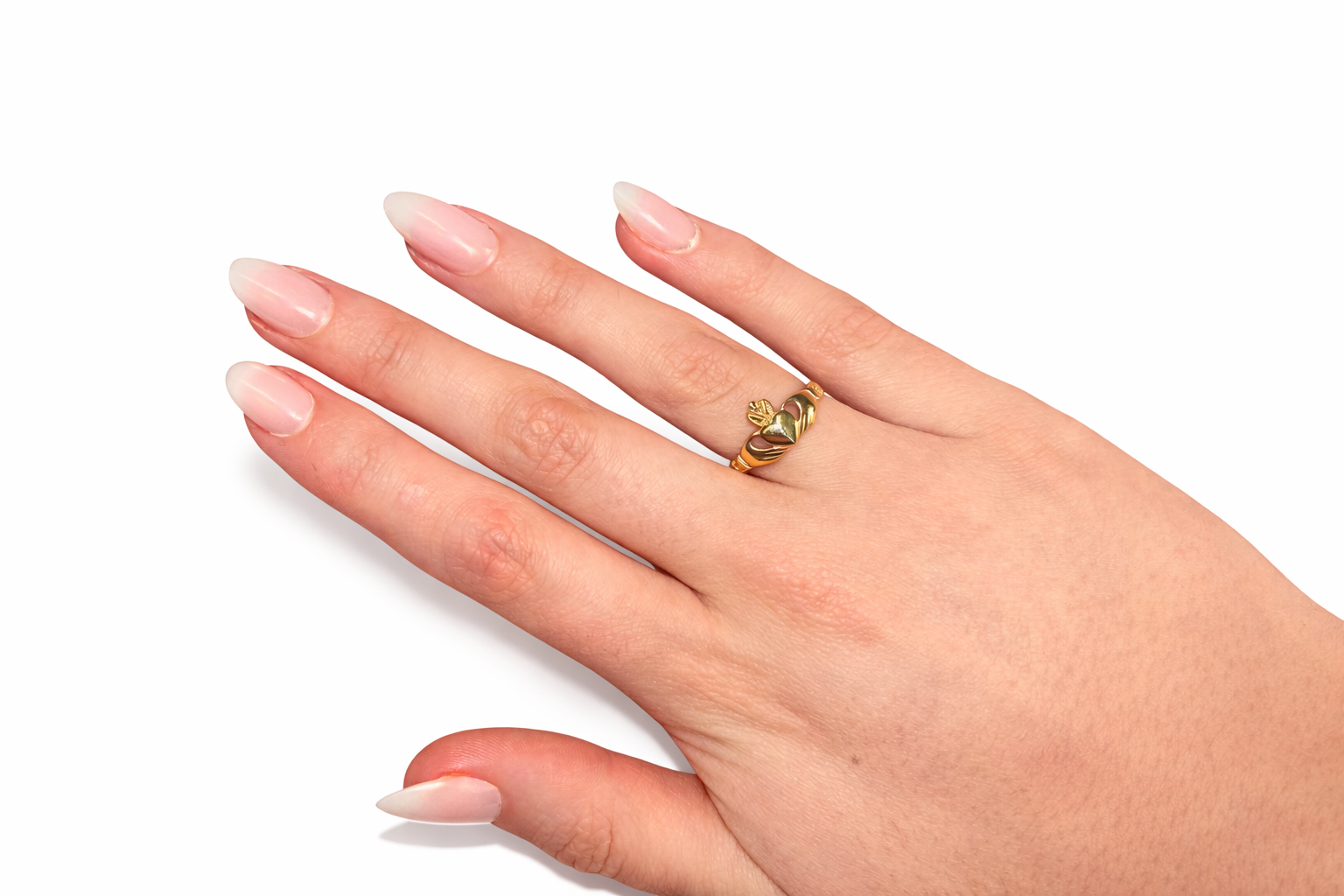 9ct Yellow Gold Claddagh Band Ring