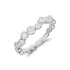 18ct White Gold Diamond Bubble Half Eternity Ring - Robert Anthony Jewellers, Edinburgh