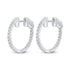 18ct White Gold Full Diamond Hoop Earrings - Robert Anthony Jewellers, Edinburgh