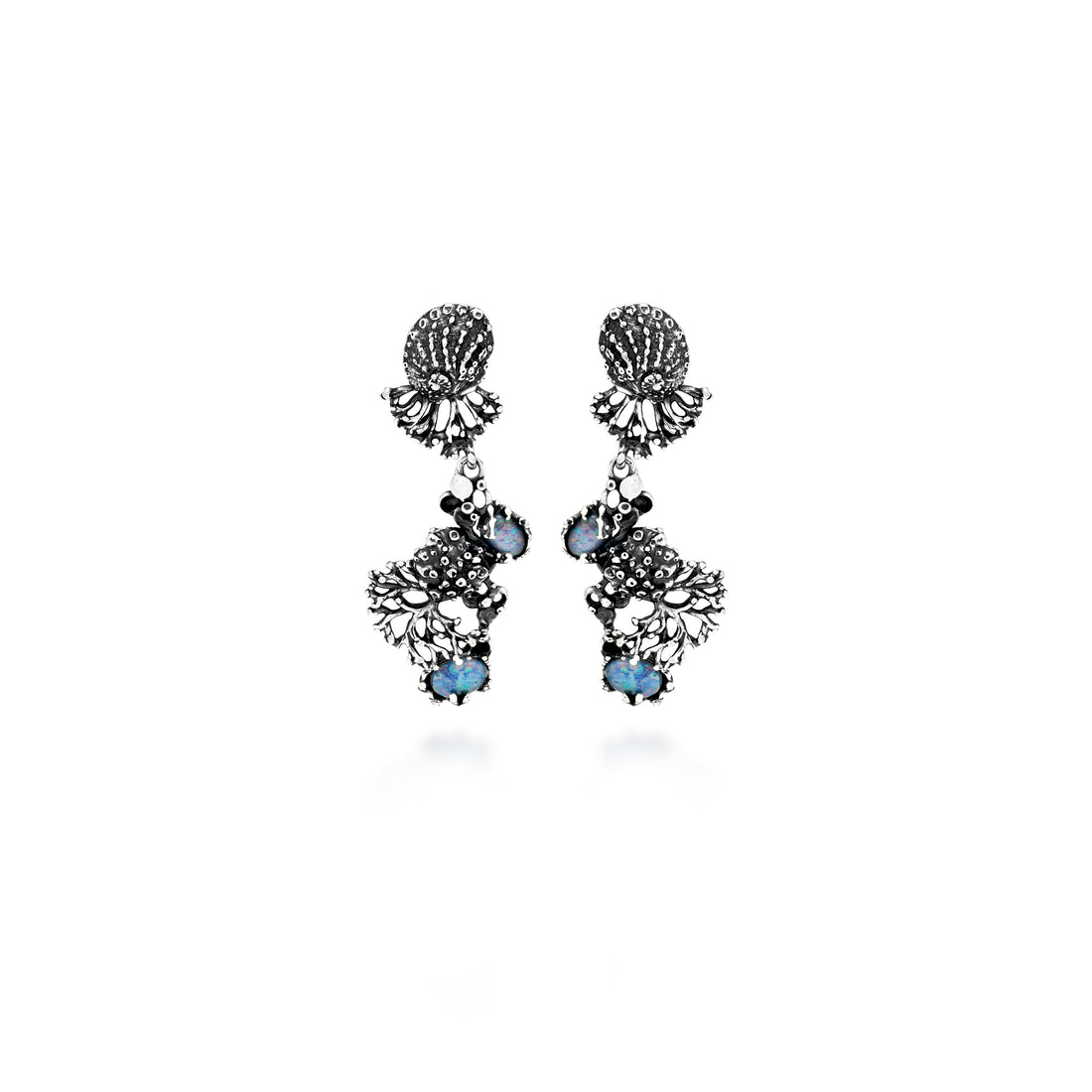 Giovanni Raspini Nautilus Long Earrings - Robert Anthony Jewellers, Edinburgh