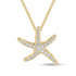 18ct Yellow Gold Diamond Starfish Pendant - Robert Anthony Jewellers, Edinburgh