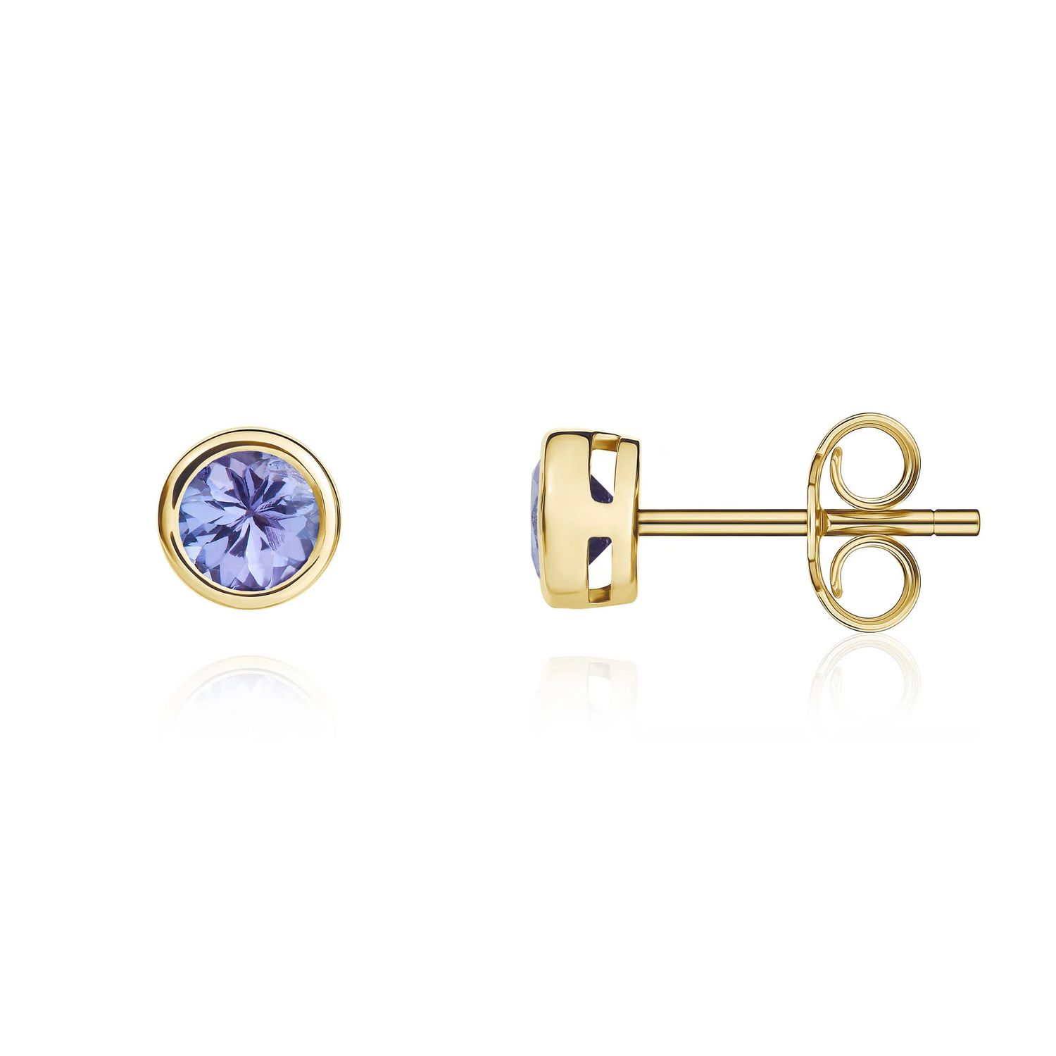 Tanzanite white deals gold earrings