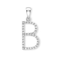 9ct. White Gold Diamond Alphabet Letter Initial - Robert Anthony Jewellers, Edinburgh