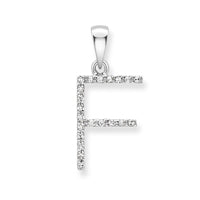 9ct. White Gold Diamond Alphabet Letter Initial - Robert Anthony Jewellers, Edinburgh