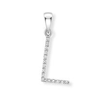 9ct. White Gold Diamond Alphabet Letter Initial - Robert Anthony Jewellers, Edinburgh