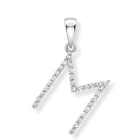 9ct. White Gold Diamond Alphabet Letter Initial - Robert Anthony Jewellers, Edinburgh