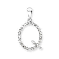 9ct. White Gold Diamond Alphabet Letter Initial - Robert Anthony Jewellers, Edinburgh