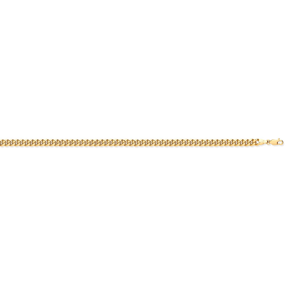9ct Gold Hollow Domed Curb Chain - Robert Anthony Jewellers, Edinburgh