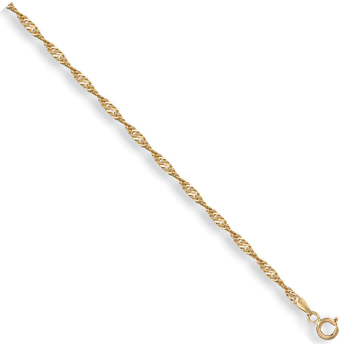 9ct Gold Singapore Chain - Robert Anthony Jewellers, Edinburgh