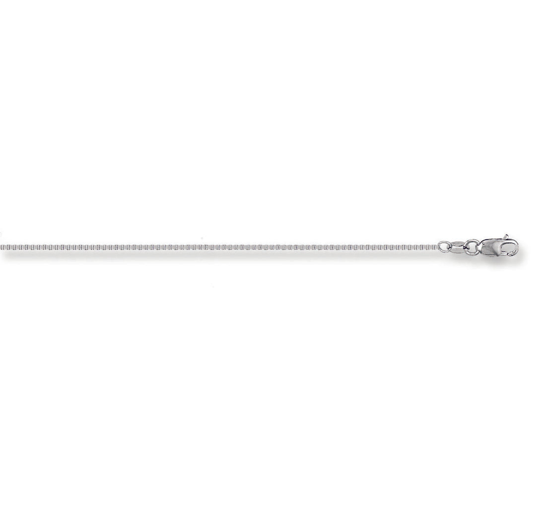 9ct White Gold Box Chain - Robert Anthony Jewellers, Edinburgh