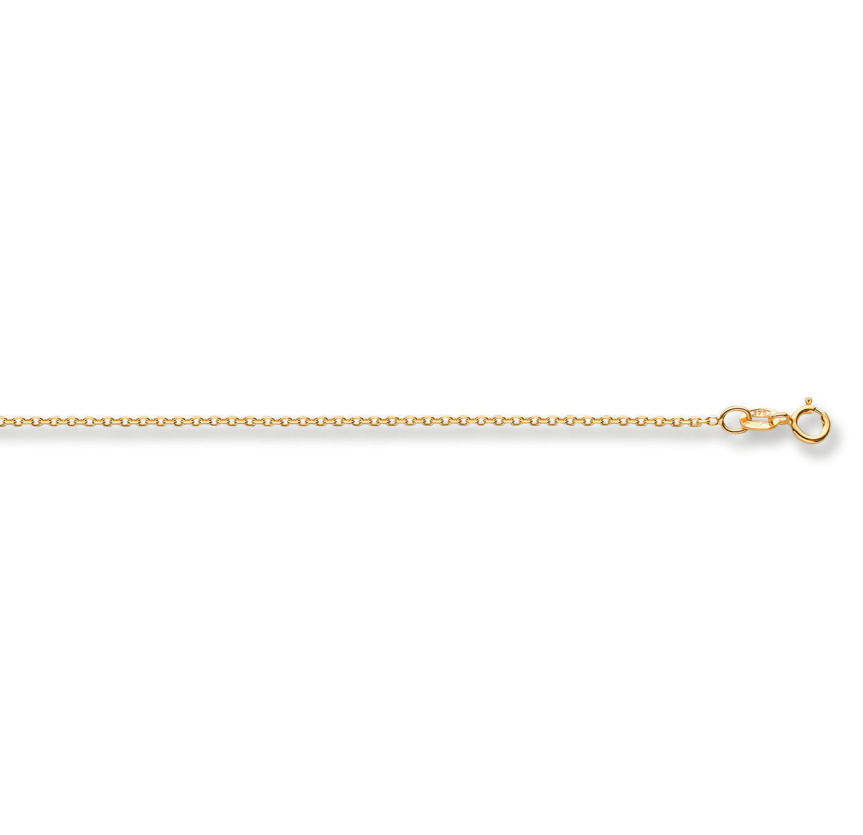 9ct Gold Diamond-Cut Trace Chain - Robert Anthony Jewellers, Edinburgh
