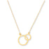 9ct Gold Rolo Chain Two Circles with Chain - Robert Anthony Jewellers, Edinburgh