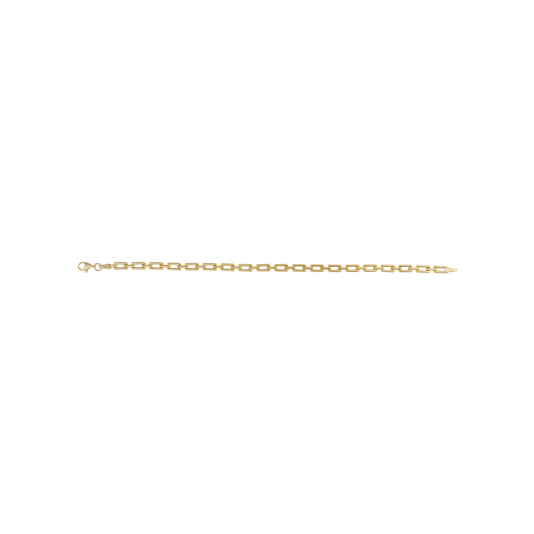 Rectangle Link Bracelet in 9ct Yellow Gold - Robert Anthony Jewellers, Edinburgh