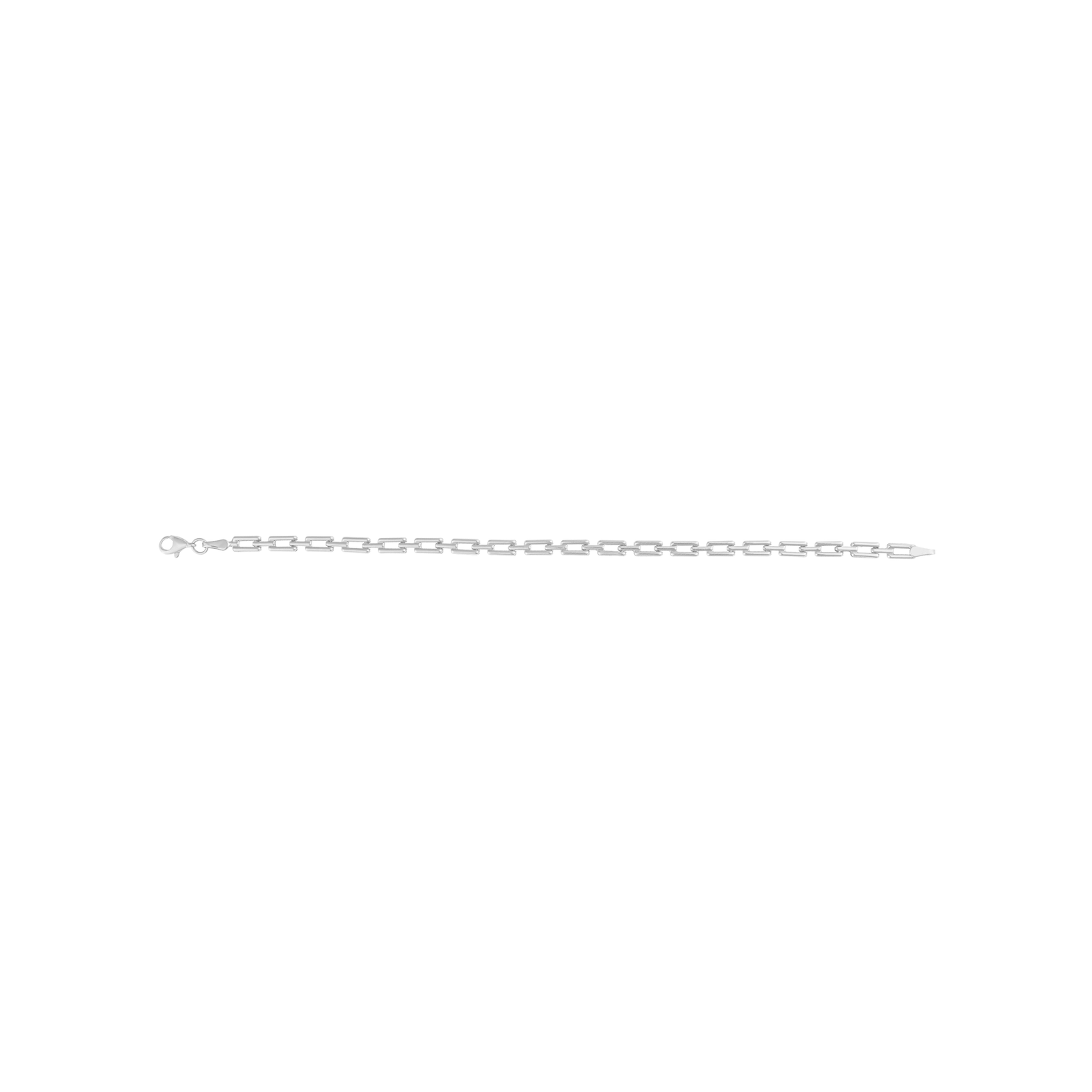Rectangle Link Bracelet in 9ct White Gold - Robert Anthony Jewellers, Edinburgh