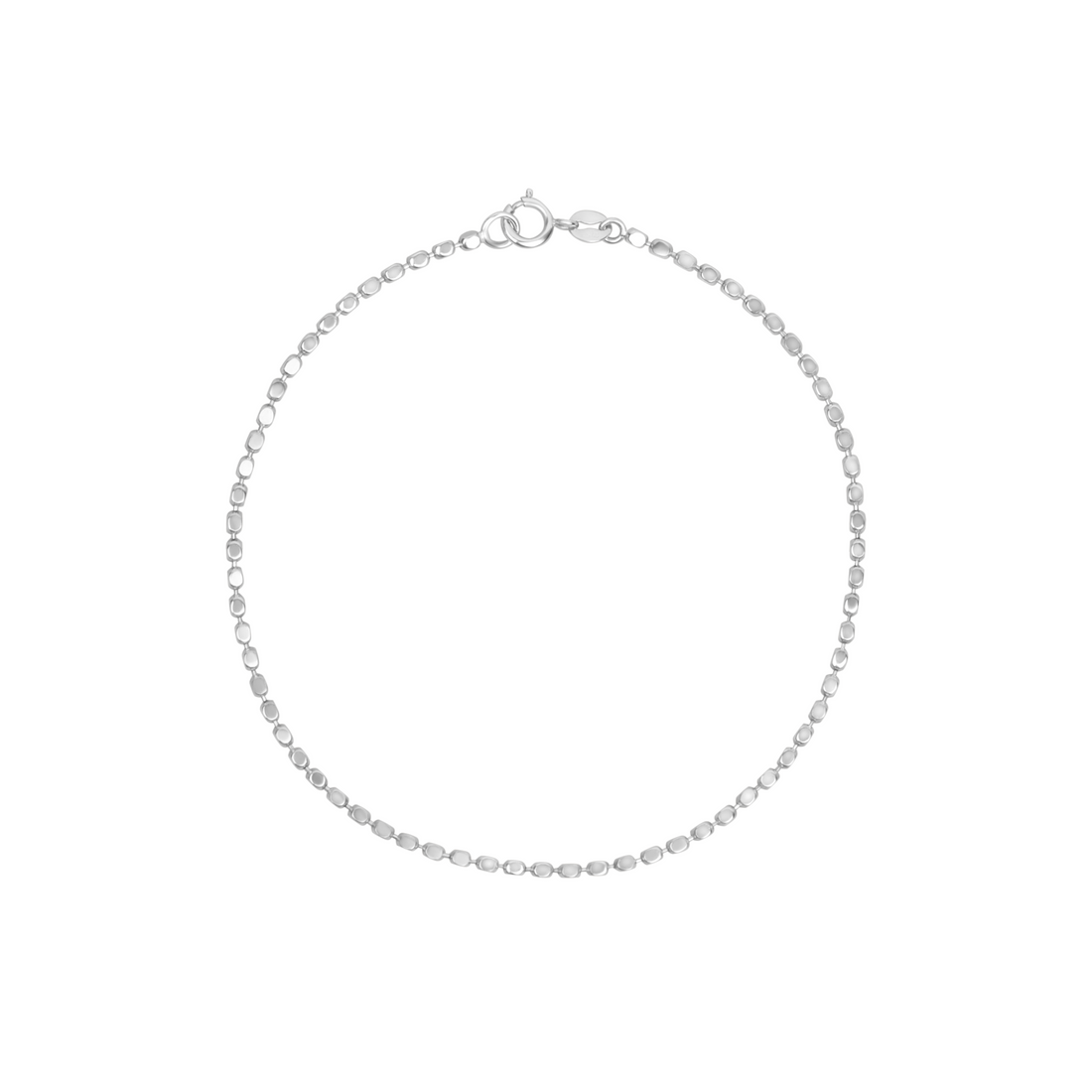 Diamond Cut Chain Bracelet in 9ct White Gold - Robert Anthony Jewellers, Edinburgh