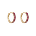 Ruby Hoop Earrings in 9ct Yellow Gold - Robert Anthony Jewellers, Edinburgh
