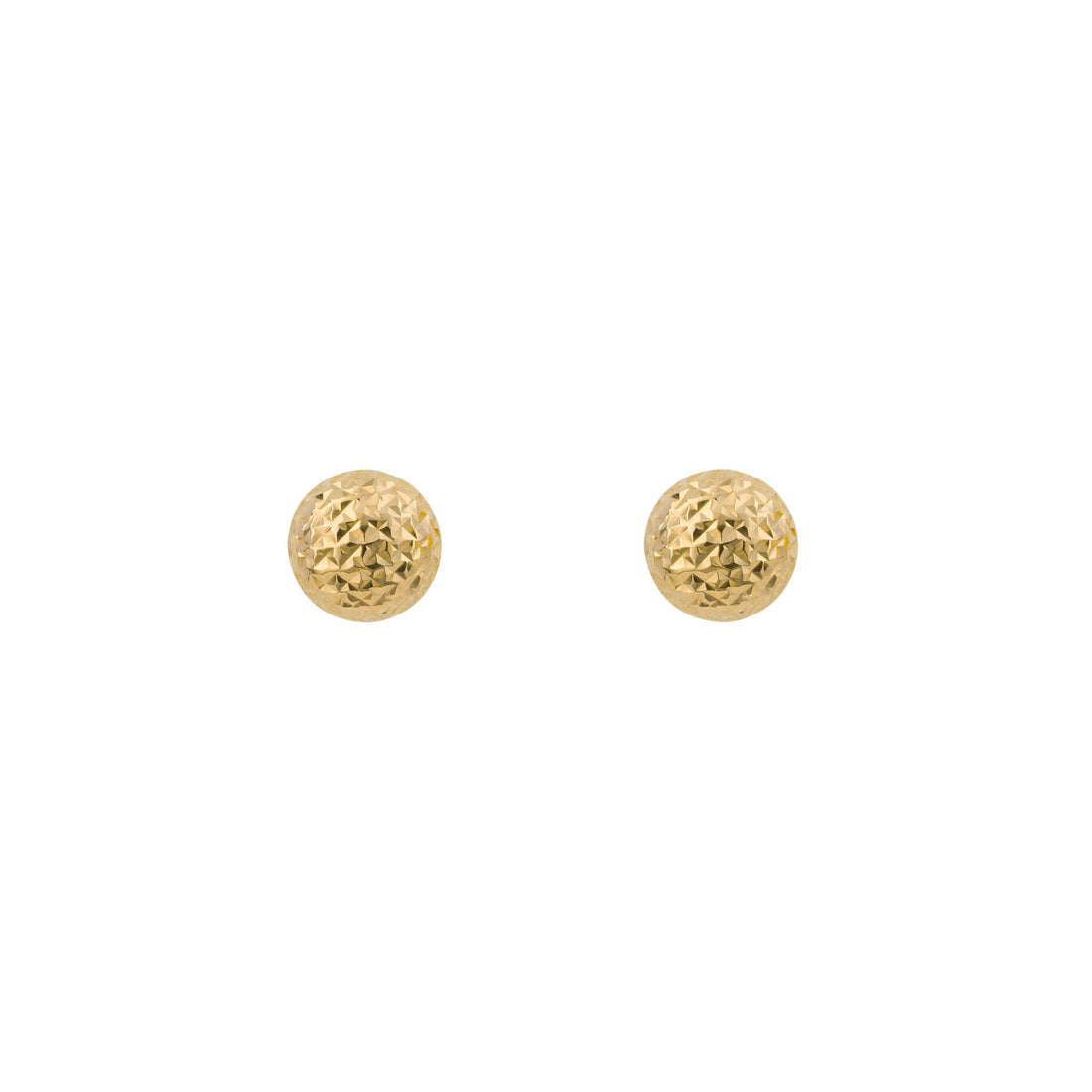 Textured Ball Stud Earrings in 9ct Yellow Gold - Robert Anthony Jewellers, Edinburgh