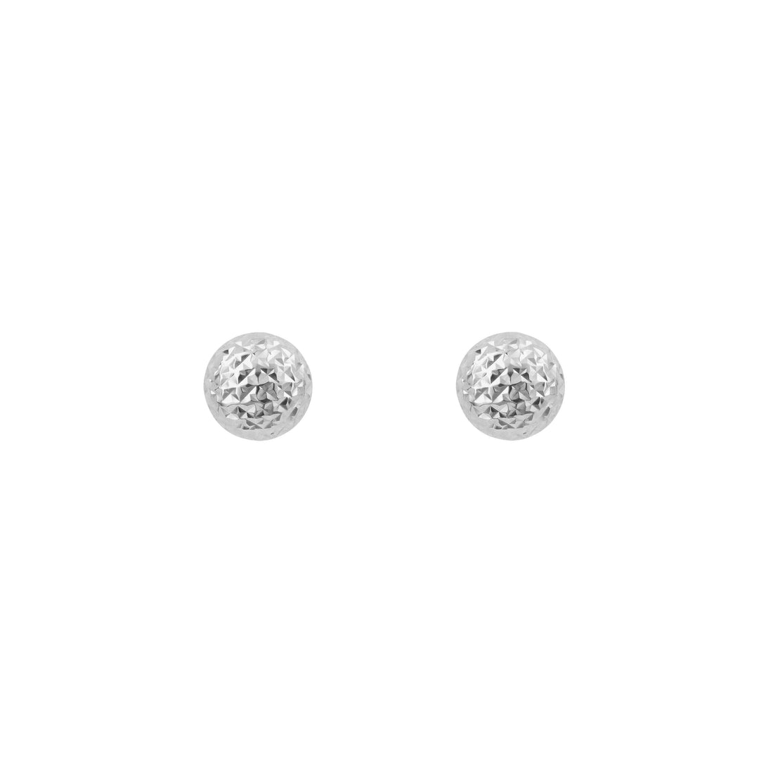 Textured Ball Stud Earrings in 9ct White Gold - Robert Anthony Jewellers, Edinburgh