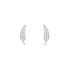 Feather Stud Earrings in 9ct White Gold - Robert Anthony Jewellers, Edinburgh