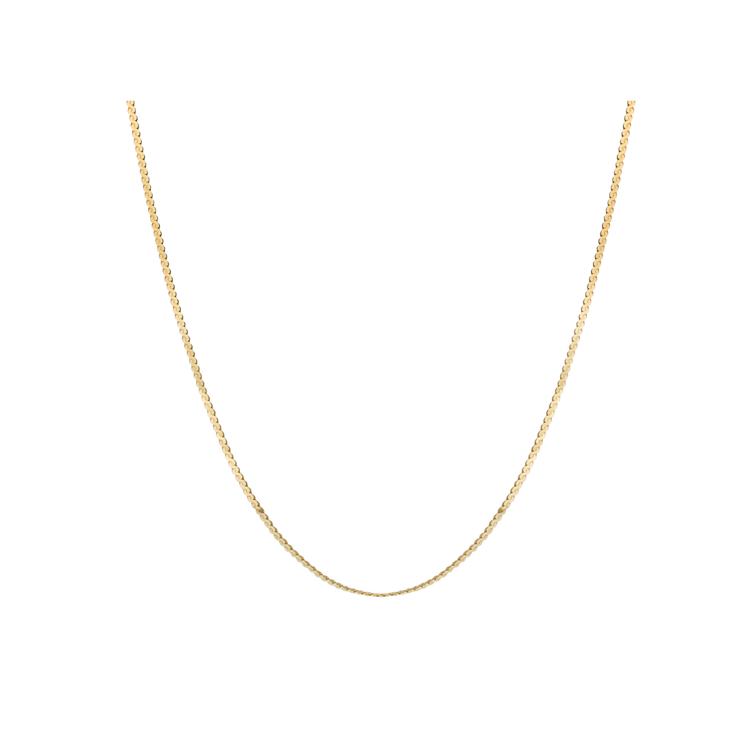 Snake Chain Necklace in 9ct Yellow Gold - Robert Anthony Jewellers, Edinburgh