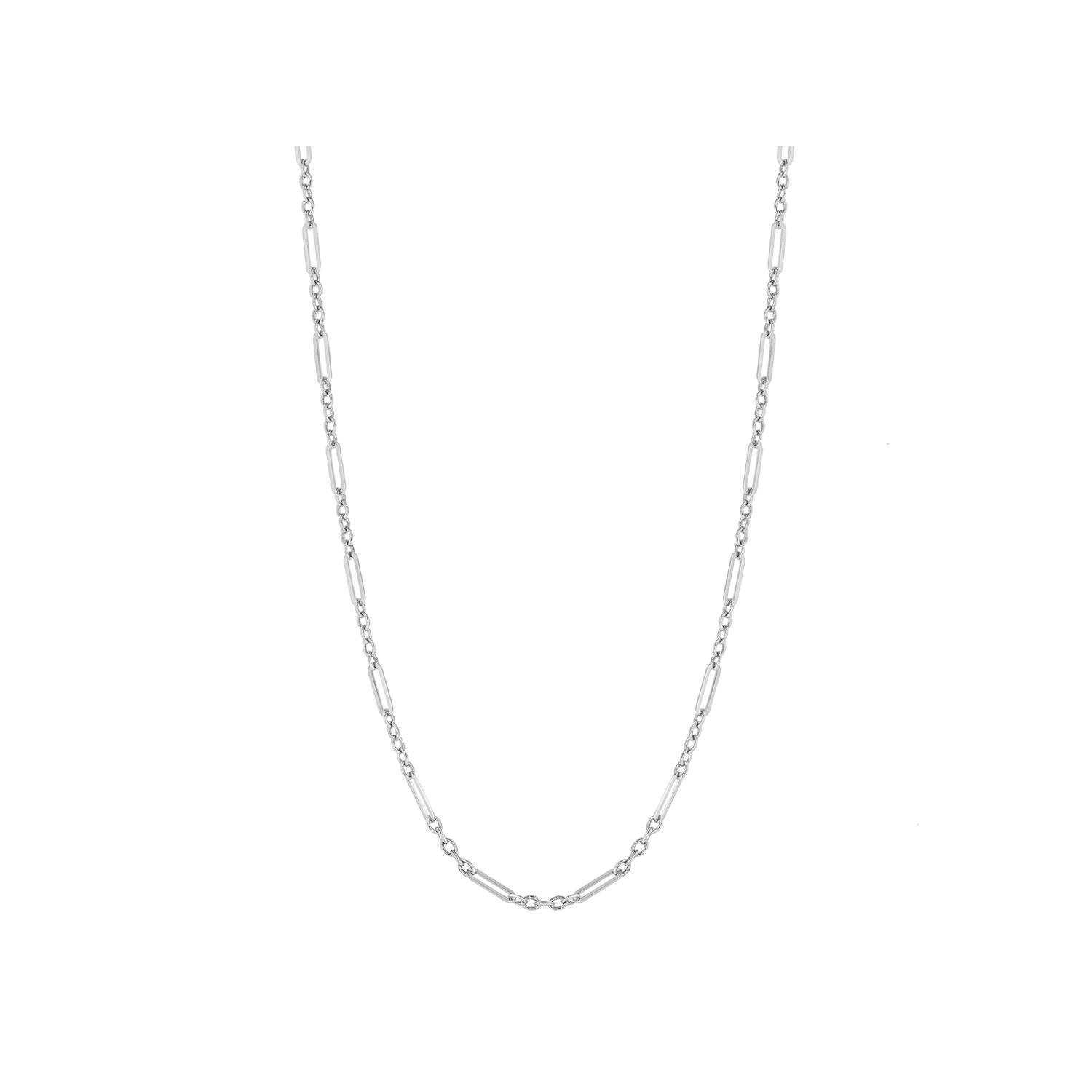 Multi-Link Chain Necklace in 9ct White Gold - Robert Anthony Jewellers, Edinburgh