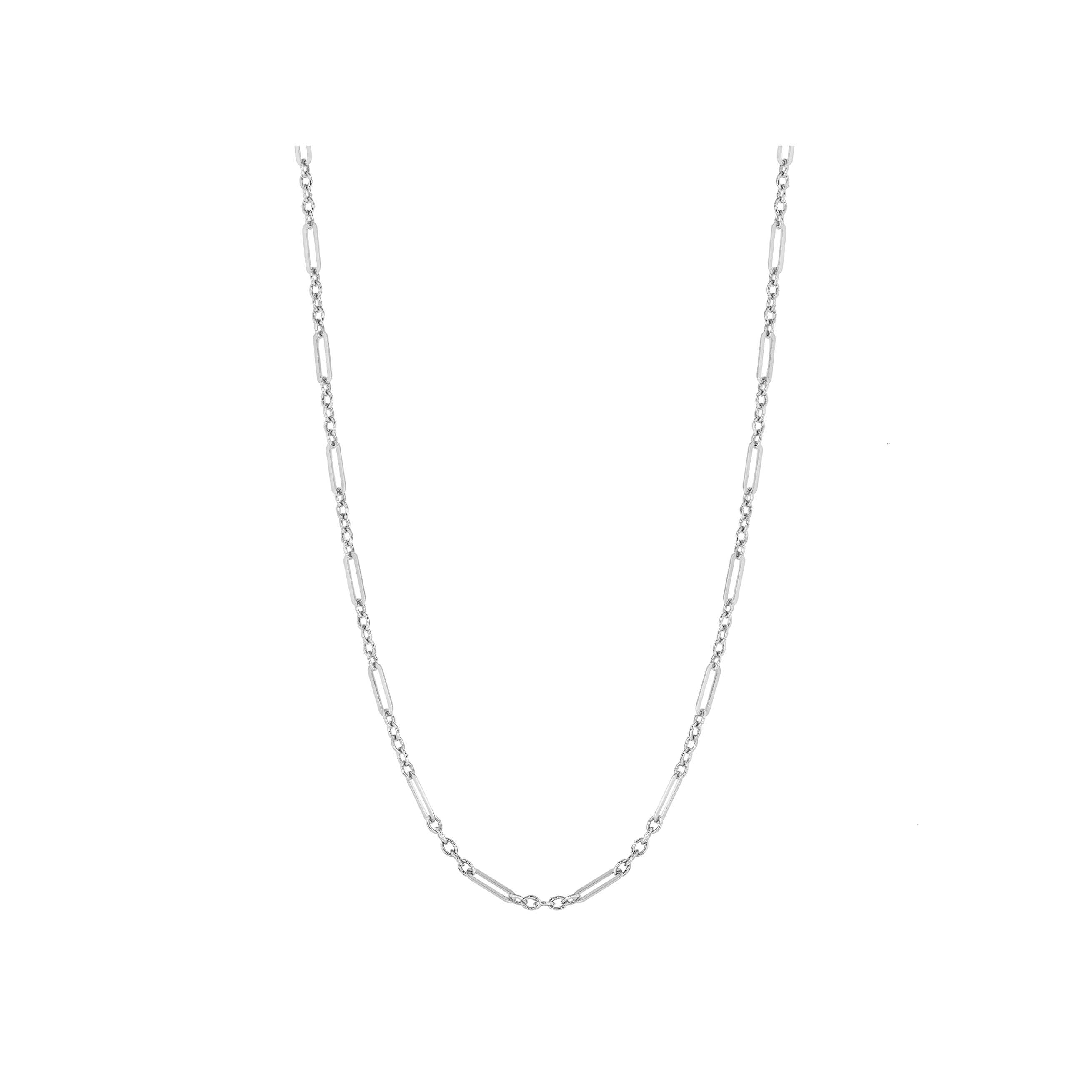 Multi-Link Chain Necklace in 9ct White Gold - Robert Anthony Jewellers, Edinburgh