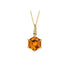 Hexagonal Citrine Pendant in 9ct Yellow Gold - Robert Anthony Jewellers, Edinburgh