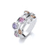 Silver and Coloured CZ Fire Dance Bubble Ring - Robert Anthony Jewellers, Edinburgh