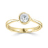 LOTUS — 18CT Yellow Gold Lab Grown Solitaire Diamond Rubover Ring 0.75ct - Robert Anthony Jewellers, Edinburgh