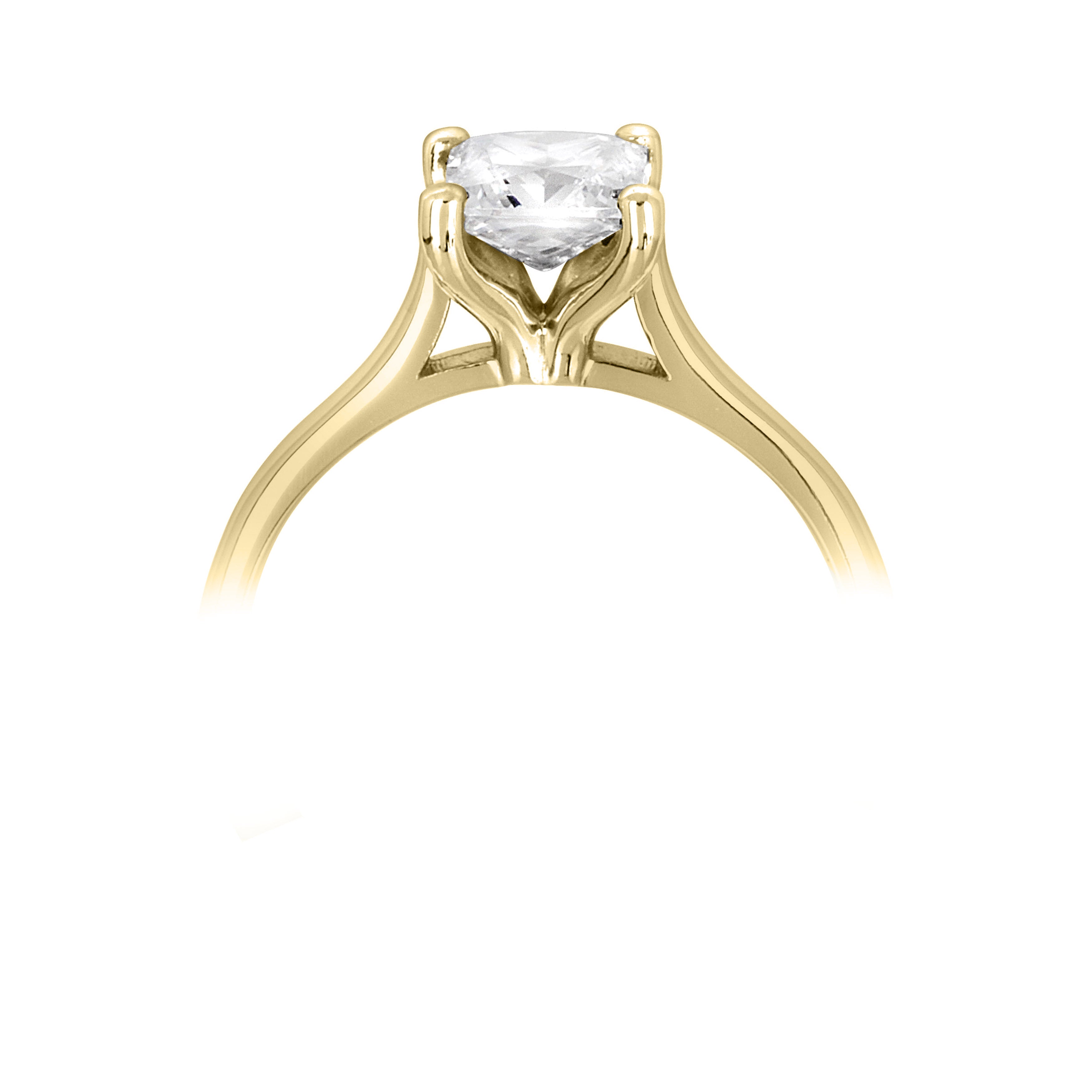 VALOR — 18CT Yellow Gold Lab Grown Solitaire Diamond Ring 0.7ct