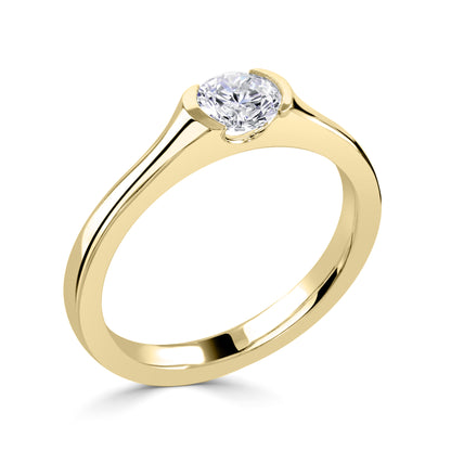 TEANNAS — 18CT Yellow Gold Lab Grown Diamond Solitaire Ring 1ct