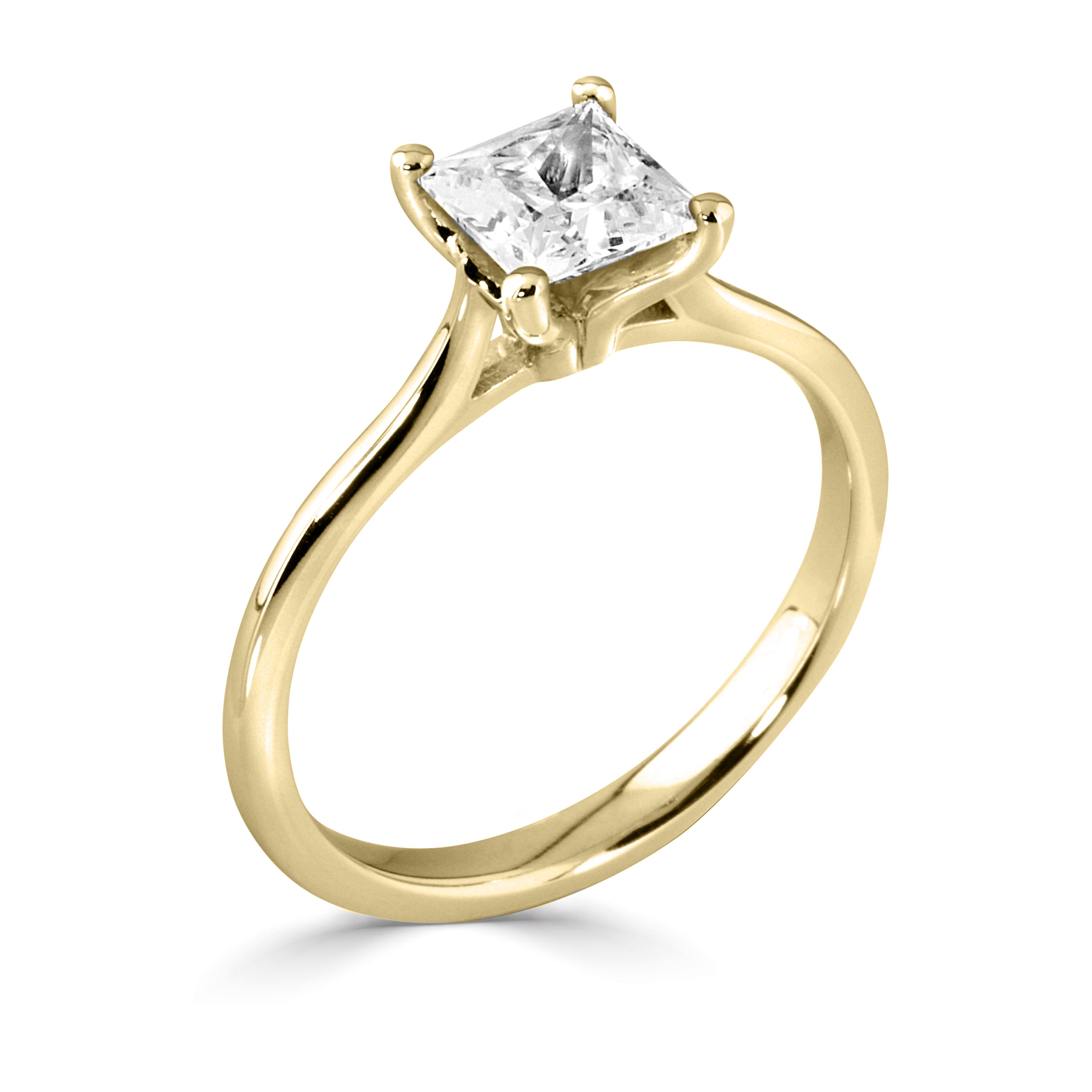 TUILIPI — 18CT Yellow Gold Princess Cut Lab Grown Diamond 0.5ct - Robert Anthony Jewellers, Edinburgh