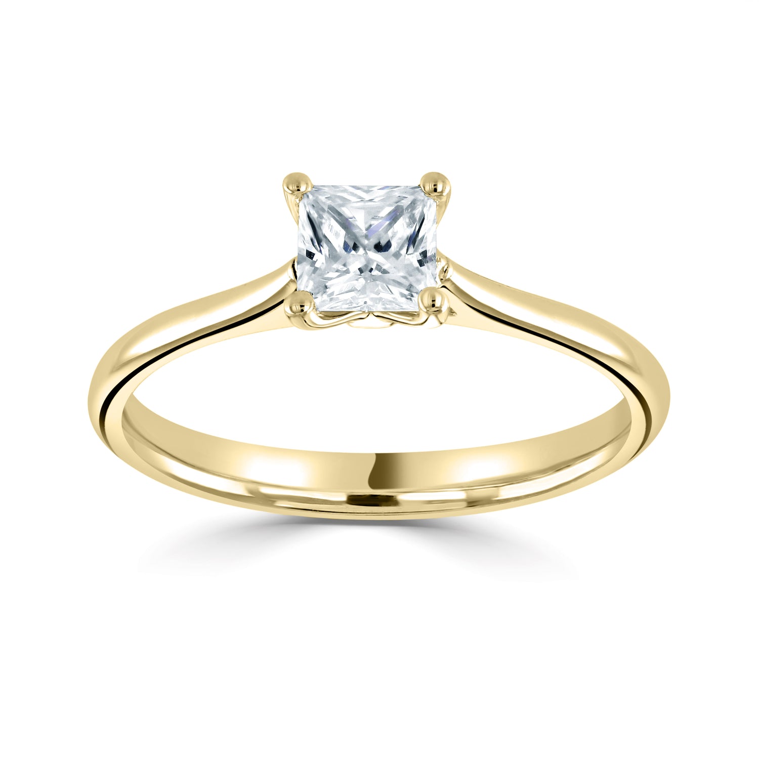 TUILIPI — 18CT Yellow Gold Princess Cut Lab Grown Diamond 0.5ct - Robert Anthony Jewellers, Edinburgh