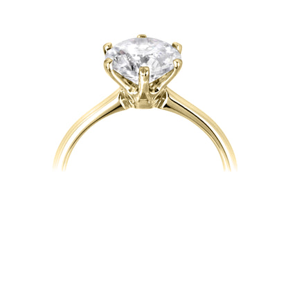 18-carat Yellow Gold Round Lab Grown Diamond Solitaire Ring 1ct - Robert Anthony Jewellers, Edinburgh