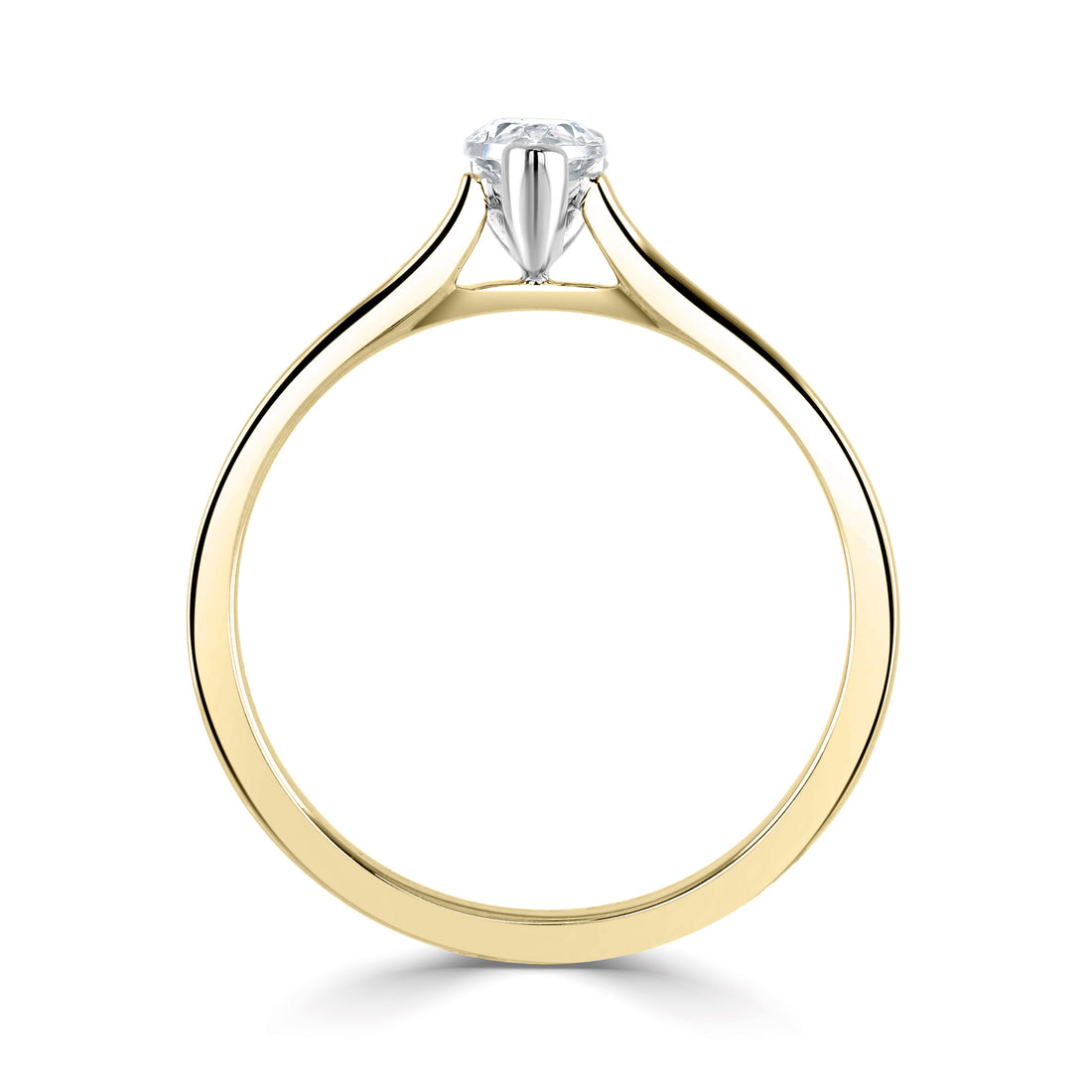 18CT Yellow Gold Pear Cut Lab Grown Diamond Ring 0.5ct - Robert Anthony Jewellers, Edinburgh